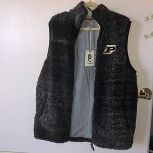 Purdue Boilermakers Women's Sherpa Full-Zip Vest